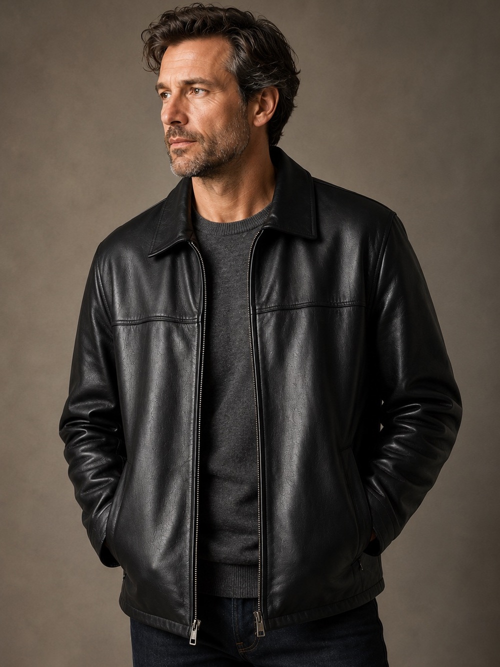 Vintage Danier Genuine Leather Jacket Men’s Large | Like New w/Garment Bag - Picture 13 of 13